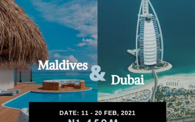 Maldives and Dubai Package – 11th – 20th Feb, 2021